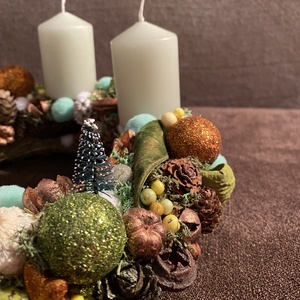 Diótörős adventi koszorú - karácsony - adventi díszek - adventi koszorú - Meska.hu