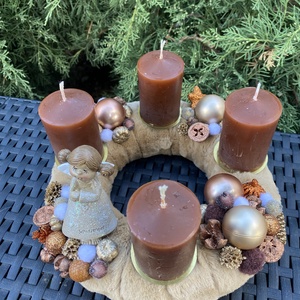 Angyalkás barna adventi koszorú - karácsony - adventi díszek - adventi koszorú - Meska.hu Angyalkás barna adventi koszorú - karácsony - adventi díszek - adventi koszorú - Meska.hu