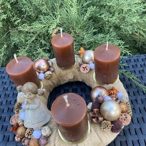 Angyalkás barna adventi koszorú - karácsony - adventi díszek - adventi koszorú - Meska.hu Angyalkás barna adventi koszorú - karácsony - adventi díszek - adventi koszorú - Meska.hu