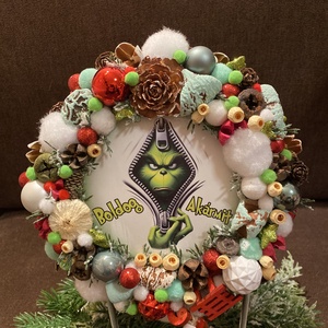 Grincses adventi ajtódísz - karácsony - adventi díszek - adventi ajtódísz - Meska.hu Grincses adventi ajtódísz - karácsony - adventi díszek - adventi ajtódísz - Meska.hu