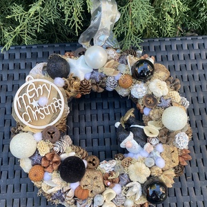 Adventi ajtódísz, Karácsony, Adventi díszek, Adventi ajtódísz, Virágkötés, MESKA