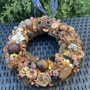 Angyalkás adventi ajtódísz - karácsony - adventi díszek - adventi ajtódísz - Meska.hu