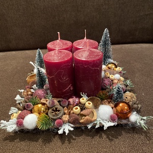 Bordó asztaldísz - karácsony - adventi díszek - adventi asztaldísz - Meska.hu Bordó asztaldísz - karácsony - adventi díszek - adventi asztaldísz - Meska.hu