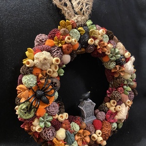 Halloween ajtódísz - otthon & életmód - dekoráció - halloween - halloweeni ajtódíszek és ablakdíszek - Meska.hu