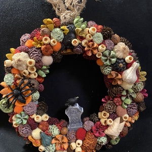 Halloween ajtódísz - otthon & életmód - dekoráció - halloween - halloweeni ajtódíszek és ablakdíszek - Meska.hu