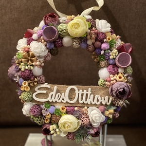 Édes otthon tavaszi ajtódísz - otthon & életmód - dekoráció - ajtó- és ablak dekoráció - ajtódísz & kopogtató - Meska.hu