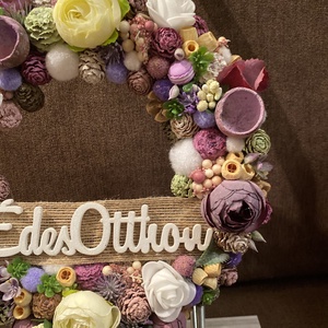 Édes otthon tavaszi ajtódísz - otthon & életmód - dekoráció - ajtó- és ablak dekoráció - ajtódísz & kopogtató - Meska.hu