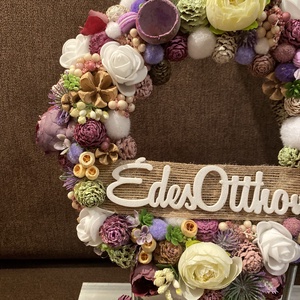 Édes otthon tavaszi ajtódísz - otthon & életmód - dekoráció - ajtó- és ablak dekoráció - ajtódísz & kopogtató - Meska.hu