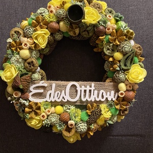 Élénk tavaszi édes otthon ajtódísz - otthon & életmód - dekoráció - ajtó- és ablak dekoráció - ajtódísz & kopogtató - Meska.hu