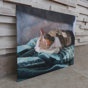 Cicus olajfestmény - művészet - festmény - olajfestmény - Meska.hu