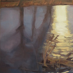 A Hold és én - művészet - festmény - olajfestmény - Meska.hu