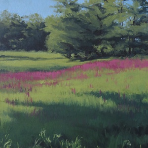 Mezei zsálya rét Földszigeten, Művészet, Festmény, Olajfestmény, Festészet, MESKA