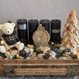 Adventi asztaldísz �� - karácsony - adventi díszek - adventi asztaldísz - Meska.hu