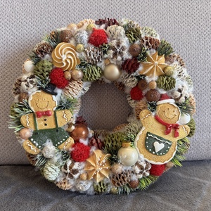 Mézis adventi kopogtató - Meska.hu