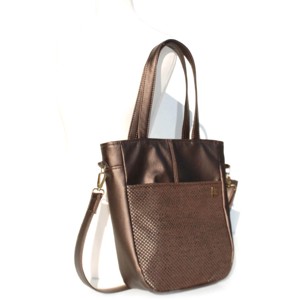 SuziartBag Barna ezüst pöttyös kenguru táska - táska & tok - kézitáska & válltáska - válltáska - Meska.hu