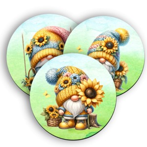 3 db cuki napraforgós manó alátét szett (#68), , , MESKA