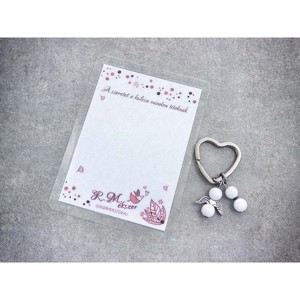 A szeretet kulcstartó tejkvarccal, Táska & Tok, Kulcstartó & Táskadísz, Kulcstartó, , MESKA