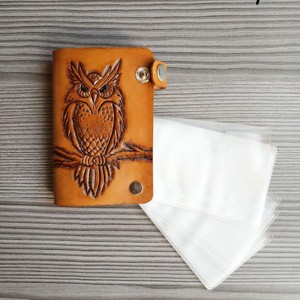 Bagoly mintás igazolványtartó - táska & tok - pénztárca & más tok - kártyatartó & irattartó - Meska.hu