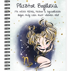 Személyre szabható - Szőke hajú Csini Bak lány mintás A5-ös füzet, Otthon & Életmód, Papír, írószer, Jegyzetfüzet & Napló, , MESKA