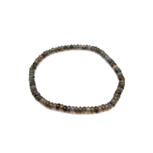Labradorit korong karkötő 4x2,5mm, Ékszer, Karkötő, Ásványkarkötő, , MESKA