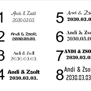 Névre Szóló Esküvői Asztali Futó � Elegáns Szatén Dekor - esküvő - dekoráció - helyszíni dekor - Meska.hu