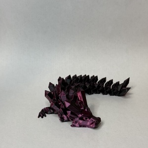 Artikuláló Kristály Sárkány - 16cm - kellékek & szerszámok - dekorációs kellékek - figurák - Meska.hu