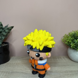 Naruto Uzumaki � Egyedi, kötött stílusú anime figura (16 cm) - játék & sport - plüssállat & játékfigura - Meska.hu