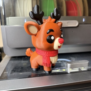 Cuki Karácsonyi Rénszarvas � Egyedi ünnepi dekoráció (13 cm) - kellékek & szerszámok - dekorációs kellékek - figurák - Meska.hu