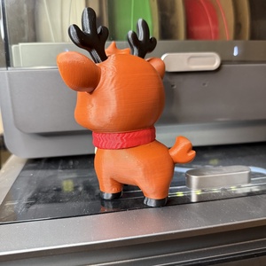 Cuki Karácsonyi Rénszarvas � Egyedi ünnepi dekoráció (13 cm) - kellékek & szerszámok - dekorációs kellékek - figurák - Meska.hu