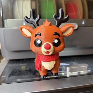 Cuki Karácsonyi Rénszarvas � Egyedi ünnepi dekoráció (13 cm) - Meska.hu