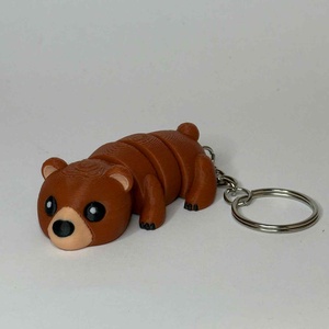 Cuki Mozgó Maci � 3D Nyomtatott Artikulált Kulcstartó - Meska.hu