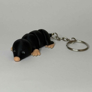 Vidám Mozgó Vakond � 3D Nyomtatott Artikulált Kulcstartó - Meska.hu