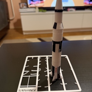NASA SATURN V makett - művészet - makett, modell - Meska.hu
