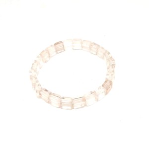 Hegyikristály négyzet karkötő 8x8x5,5mm, Ékszer, Karkötő, Ásványkarkötő, , MESKA