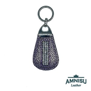 Metál lila mozaik mintás csepp alakú kristály köves kulcstartó H4028 - táska & tok - kulcstartó & táskadísz - kulcstartó - Meska.hu