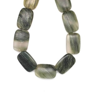 Szerpentin kvarc zöld faz téglalap 20-21x30mm, Kellékek & szerszámok, Ásvány alapanyag, Ásványfüzér, , MESKA
