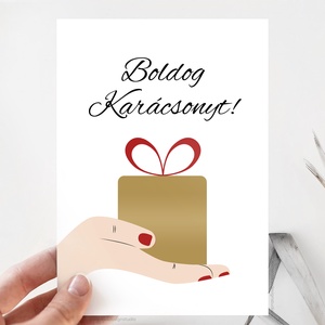 Kaparós Karácsonyi Ajándék, Egyedi Ajándék, Sorsjegy, Ajándék Férfiaknak, Ajándék Nőknek, Karácsonyi Ajándék Ötlet - karácsony - karácsonyi ajándékozás - karácsonyi képeslap, üdvözlőlap, ajándékkísérő - Meska.hu