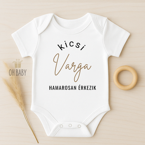 Egyedi baba bejelentő body, Bababejelentés, Nagyszülő leszel bejelentés, Ajándék nagyszülőknek, Gyermekáldás, Ruha & Divat, Babaruha & Gyerekruha, Body, Mindenmás, MESKA