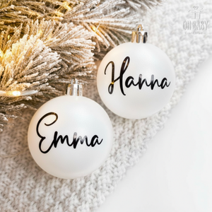 Karácsonyi gömb egyedi ajándék, Egyedi ajándék, Karácsonyi gömb felirattal, Karácsonyi dísz ajándéknak, Gömb felirattal - Meska.hu