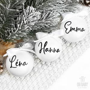 Karácsonyi gömb felirattal, Karácsonyi gömb egyedi ajándék, Egyedi ajándék, Karácsonyi dísz ajándéknak, Gömb felirattal - karácsony - karácsonyi lakásdekoráció - karácsonyfadíszek - Meska.hu