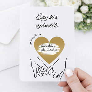 Meglepetés Kártya Pároknak, Kaparós Sorsjegy, Kaparós Szülinapi Kártya, Egyedi Meglepetés Kártya, Ajádnék Kísérő, Otthon & Életmód, Papír, írószer, Ajándékozás kellékei, Ajándék sorsjegy, Fotó, grafika, rajz, illusztráció, MESKA
