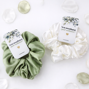 Koszorúslány hajgumi, Lánybúcsú kellékek, Tanúfelkérő scrunchie, Koszorúslány felkérő, Virágszóró kislány, Esküvő, Meghívó & Kártya, Koszorúslány felkérő, Fotó, grafika, rajz, illusztráció, Mindenmás, MESKA