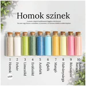 Homokceremónia szett felirattal, Homok ceremónia, Esküvői Homok ceremónia, Homoköntő ceremónia, Dekorhomok - esküvő - emlék & ajándék - nászajándék - ceremónia szett - Meska.hu