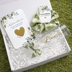 Tanúfelkérő ajándék doboz, Esküvői pezsgős pohár, Tanú felkérő szett, Koszorúslány ajándék, Egyedi tanú felkérő, Esküvő, Meghívó & Kártya, Tanú felkérő, Fotó, grafika, rajz, illusztráció, Mindenmás, MESKA