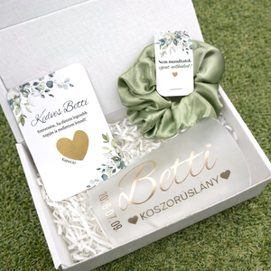 Koszorúslány felkérő ajándék doboz, Esküvői pezsgős pohár, Tanú felkérő szett, Koszorúslány ajándék, Egyedi tanú felkérő - Meska.hu