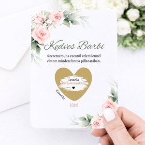 Keresztszülő felkérő szett, Kaparós Sorsjegy, Kaparós Keresztanya felkérő, Keresztapa felkérés, Keresztszülő ajándék box - baba - mama - keresztelő kellékek - keresztszülő felkérő - Meska.hu