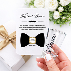 Tanúfelkérő szett, Esküvői feles pohár, Tanú felkérő szett, Férfi Tanú ajándék, Egyedi tanú felkérő, Legénybúcsú - esküvő - meghívó & kártya - tanú felkérő - Meska.hu