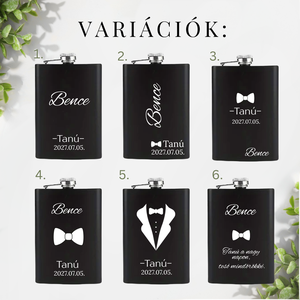 Tanú ajándék � tanú felkérő doboz esküvőre, feles pohár, lapos üveg - esküvő - meghívó & kártya - tanú felkérő - Meska.hu