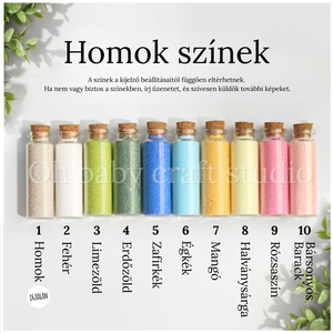 Homokceremónia szett felirattal, Homok ceremónia, Esküvői Homok ceremónia, Homoköntő ceremónia, Dekorhomok - esküvő - emlék & ajándék - nászajándék - ceremónia szett - Meska.hu