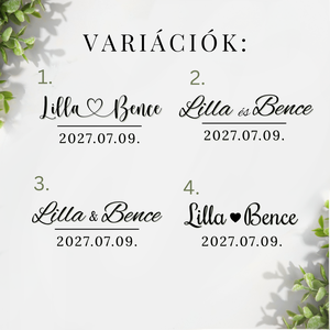 Homokeremónia - Homokceremónia szett felirattal, Homok ceremónia esküvőre - esküvő - emlék & ajándék - nászajándék - ceremónia szett - Meska.hu